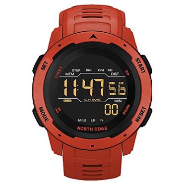Imagem de Relogio digital, Romacci Relógio digital masculino, esportivo masculino, relógio dual time pedômetro, despertador, 50M, relógio digital, militar, relógio militar