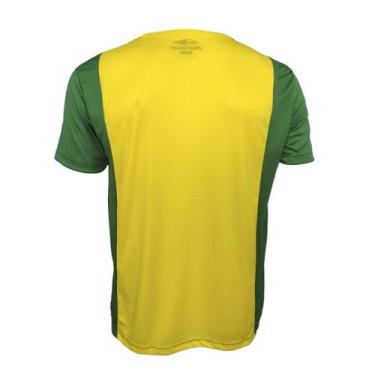 Imagem de Camiseta Mormaii Ad Helanca Brasil Dry Recortes Masculina - Verde E Am