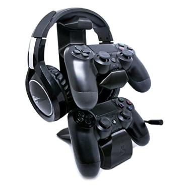 Imagem de Suporte 2 Controles Headset Headphone Mesa Ps4 Playstation 4