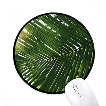 Imagem de DIYthinker Sunshine Leaf Plant Picture Nature Mouse Pad Desktop Office Tapete Redondo para Computador