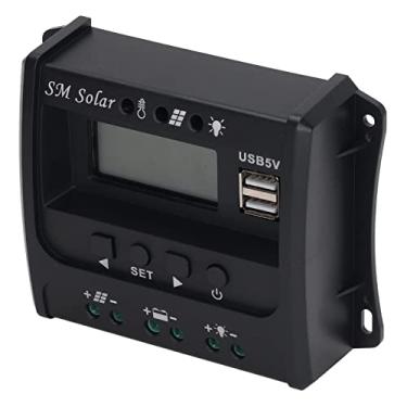 Imagem de Controlador de painel solar de 12 V, carregamento PWM painel solar conveniente e prático para postagem externa (SEC10 (10A))