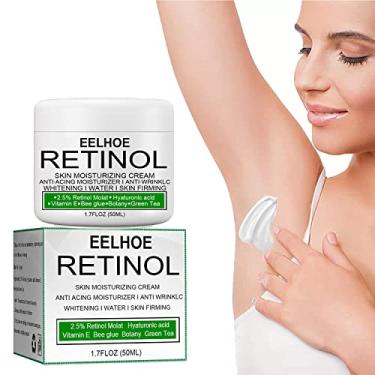 Imagem de Creme clareador EELHOE Retinol, creme clareador EELHOE, creme clareador facial e corporal EELHOE, soro removedor de manchas escuras para axilas, joelhos, cotovelos, áreas privadas (1 peça)