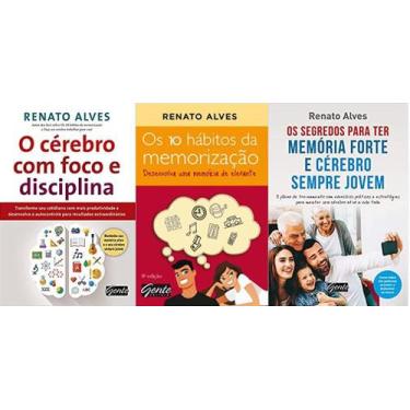 Imagem de Kit 3 Livros Renato Alves O Cérebro Foco E Disciplina + Os