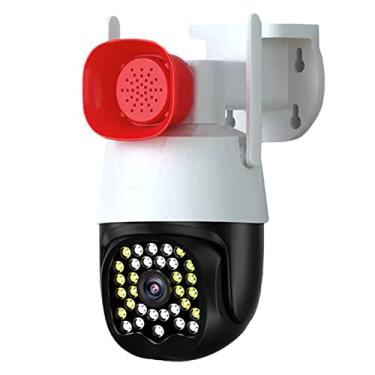 Imagem de Câmera de segurança celular 4G LTE ao ar livre, câmera PTZ 1080P com visão noturna colorida em destaque, detecção de movimento, áudio bidirecional, nuvem e armazenamento local