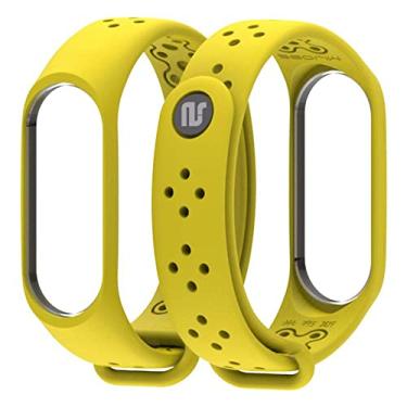 Imagem de Nandos-Store - Pulseira NSmart compatíveis com MI BAND 1/ MI BAND 2 / MI BAND 3 / MI BAND 4 / MI BAND 5 / MI BAND 6 / MI BAND 7 / MI BAND 8 (MI BAND 4, Amarela NK)