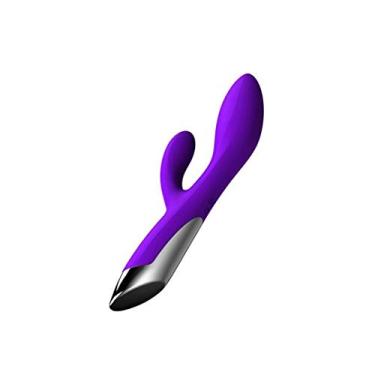 Imagem de Vibrador Estimulador de Silicone 8 Velocidades Recarregável Feminino Erótico (Roxo)
