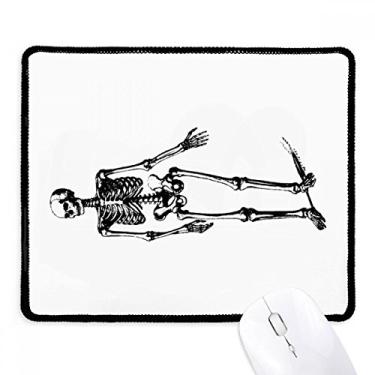 Imagem de Walking Human Skeleton Sketch Mousepad Tapete de borracha para jogos
