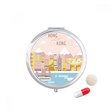 Imagem de Porta-comprimidos de Hong Kong Traditional Visiting Harbour Caixa de armazenamento de remédios