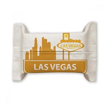 Imagem de Bem-vindo à Las Vegas Nevada America Suporte de capa de papel para lenços faciais Bolsa de linho de algodão