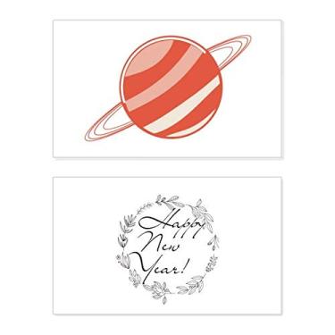 Imagem de Universo Alienígena Monstro Saturno Ano Novo Cartão de felicitações Mensagem de Abençoamento Presente