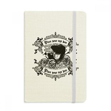 Imagem de Caderno clássico verde escuro com estampa de flores em tecido oficial capa dura para diário clássico