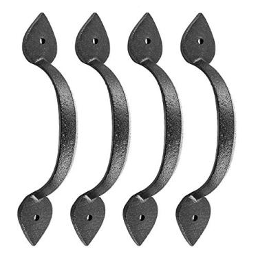 Imagem de Puxador de coração de ferro forjado preto 6 7/8 H, 35645, Preto, Pack of 4