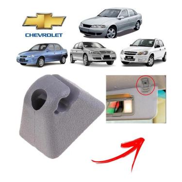 Imagem de Suporte Presilha Grampo Para Sol Cinza Gm Astra Celta Corsa Prisma Classic Vectra Omega Tigra 90332334