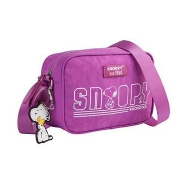 Imagem de Bolsa Transversal SNOOPY Colors em Nylon SP2378LL Lilás