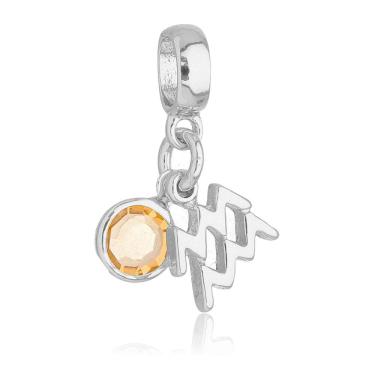 Imagem de Pingente Berloque Signo Aquário Pandora Banhado a Prata 925 - Premium