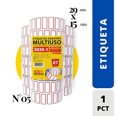 Imagem de Etiqueta Adesiva Multiuso 29x15mm Pacote com 5 Rolos - Link Etiquetas
