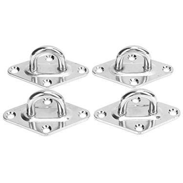 Imagem de LZKW Placa de olho, placa de olho marinho de 8 mm, 4 peças de aço inoxidável anticorrosão multiuso para barcos para içar para estilingues para baloiços de varanda para iates