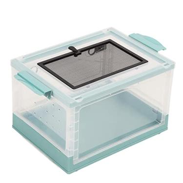 Imagem de Tanque de Animal, Grande Capacidade de Carga, Terrário para Animais de Estimação, Tampa de Malha Superior, Porta de Abertura Frontal Espessada Com Polias para Hamster para