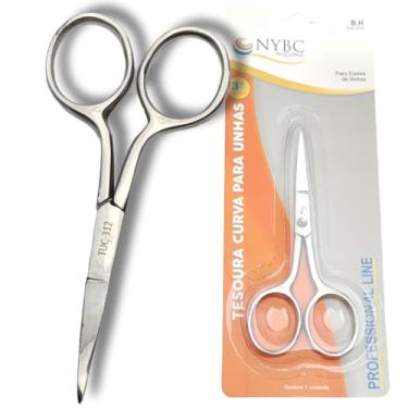 Imagem de Tesoura Curva para Unhas 3 1/2" (9,2 cm) Ponta Estreita - NYBC Beauty - TUC-312