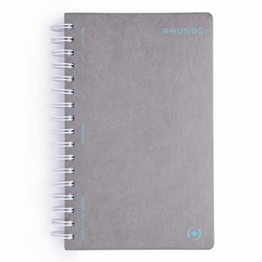 Imagem de Caderno H&P de história médica e caderno físico, 110 modelos capa de couro minimalista