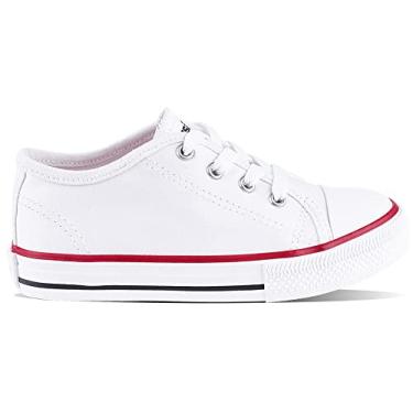 Imagem de Diversão Canvas Low, Tênis Criança Unissex, Branco (White), 28