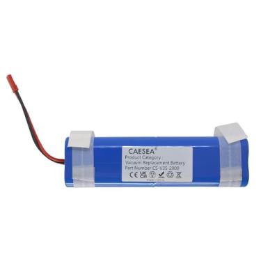 Imagem de CAESEAYORK Bateria de substituição de íon de lítio 14,4V 2600mAh para iLife V3s Pro V5s Pro V50 V8s X750, número de peça 18650B4-4S1P-AGX-2