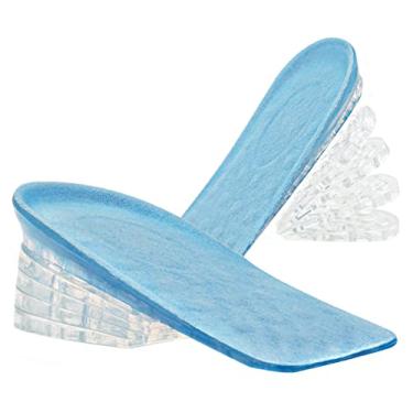 Imagem de Dr. Palmilha ajustável com 5 camadas para aumento de altura, enchimentos de almofada de silicone para homens e mulheres, inserções de elevação de gel no calcanhar para discrepância do comprimento da perna