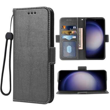 Imagem de Dswteny Compatível com Samsung Galaxy S24 Plus S24+ 5G capa carteira alça de pulso e suporte de couro flip para cartão de crédito acessórios de celular capa de celular para S24plus 24S + S 24 24+