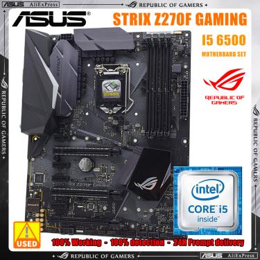 Imagem de ASUS-ROG STRIX Z270F Gaming Motherboard Set  I5 6500  Original M.2 NVME 7th  Soquete LGA1151  DDR4