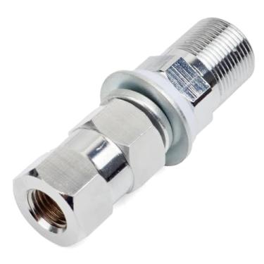 Imagem de HYSHIKRA Adaptador de antena SO239 para 3/8 x 24, adaptador de montagem de pino de antena CB resistente com conector UHF-fêmea para montagem de antenas CB de rádio amador