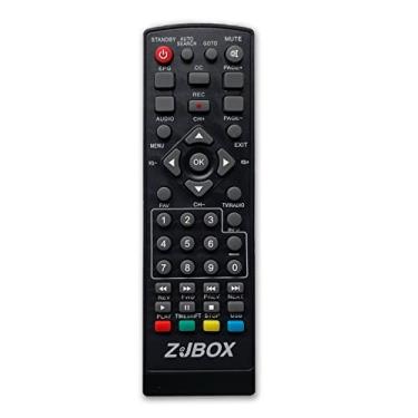 Imagem de ZJBOX Controle remoto adaptado para conversor de TV digital ZJBOX
