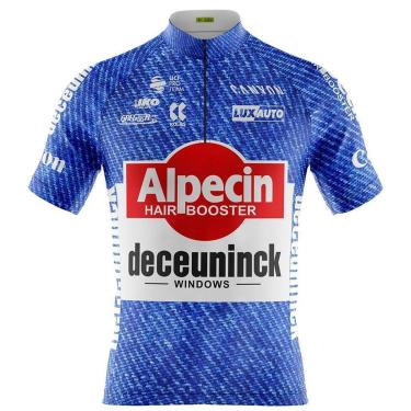 Imagem de Camisa Ciclismo Camiseta Ciclista Pro Tour Alpecin Azul Com Bolsos Uv 50+-Masculino