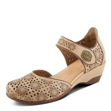 Imagem de Spring Step L'Artiste Sapato feminino American Wedge Mary Jane, Bege, 8.5