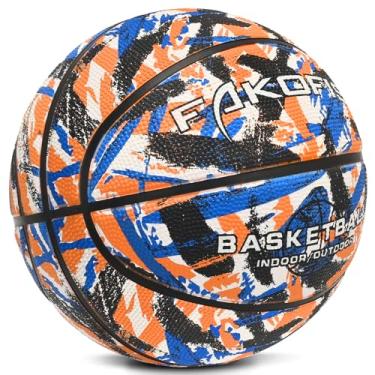 Imagem de FAKOFIS Basquete juvenil tamanho 5 (27,5 polegadas) basquete infantil para ambientes internos e externos, quintal, parque, piscina (presente para crianças)