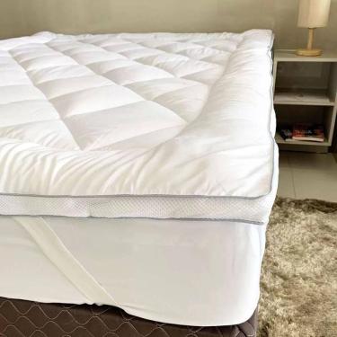 Imagem de Pillow Top Casal Toque De Plumas Diamond Appel Branco