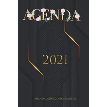 Imagem de agenda 2020 2021 giornaliera: Agenda 2020-2021 : Novembre 2020 - dicembre 2021, Agenda planner organizer calendario , pianificatore giornaliero e ... agenda 2020 2021 , Agende motivo floreale