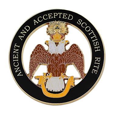 Imagem de Adesivo de carro com emblema automotivo da Rite escocesa antigo e aceito da Masonic Exchange