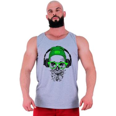 Imagem de Regata Clássica  MXD Conceito Caveira com Headphone Masculina-Masculino