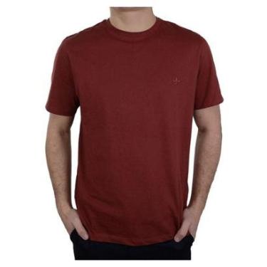 Imagem de Camiseta Masculina Dudalina MC Essentials Marrom - 415105595-Masculino