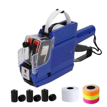 Imagem de COKOLATIA Kit de pistola de preço de 20 dígitos com 3000 etiquetas adesivas e 3 refis de tinta extra (azul)