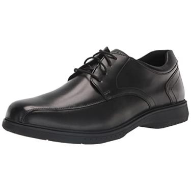 Imagem de Nunn Bush Sapato Oxford masculino Pro Bicycle Toe com tecnologia confortável antiderrapante Kore, Preto, 45