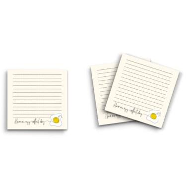 Imagem de Butler in the Home Sticky Notes Pacote com 3 7,6 cm x 7,6 cm, 50 folhas por bloco, Have an Egg Excellent Day, blocos de notas engraçados fofos e engraçados, papel planejador de diário
