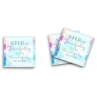 Imagem de Butler in the Home Sticky Notes Pacote com 12 7,6 cm x 7,6 cm, 50 folhas por bloco, She is Fearfully and Wonderfully Made Psalms 139:14, blocos de notas engraçados fofos, papel planejador de diário