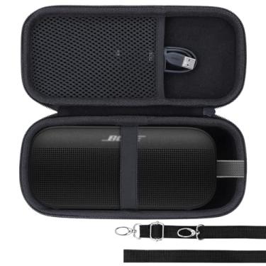 Imagem de Lebakort Capa rígida compatível com alto-falante portátil Bose SoundLink Flex 2ª geração/Bose SoundLink Flex, capa preta