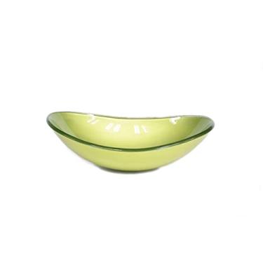 Imagem de CUBA DE VIDRO OVAL 47CM VERDE OLIVA