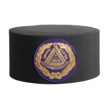 Imagem de Boné Grand Master Blue Lodge Crown - Rayon preto com patch roxo, Preto, 59