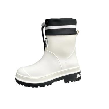 Imagem de Colaxi Botas de chuva femininas, sapatos de jardim, leves, portáteis, antiderrapantes, botas de chuva para caminhadas, acampamentos ao ar livre, mochilas,