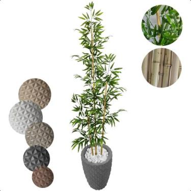 Imagem de Bambu Artificial 2 Metros Japones Grande Vaso Decoração - Flor de Ment