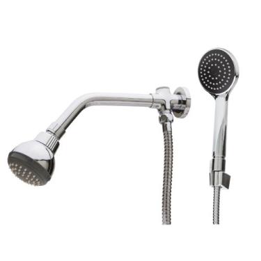 Imagem de Ducha Para Banheiro Articulada Com Duchinha Manual Luxo - Lusaflex