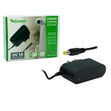 Imagem de Fonte Estabilizada Chaveada Bivolt 9V 1A Plug P4 5,52,1Mm - Green